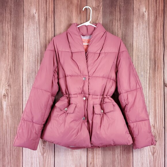 NWT J Crew Signature Puffer Womens Size XS Primaloft Collection Pink Jacket Warm - Picture 1 of 14